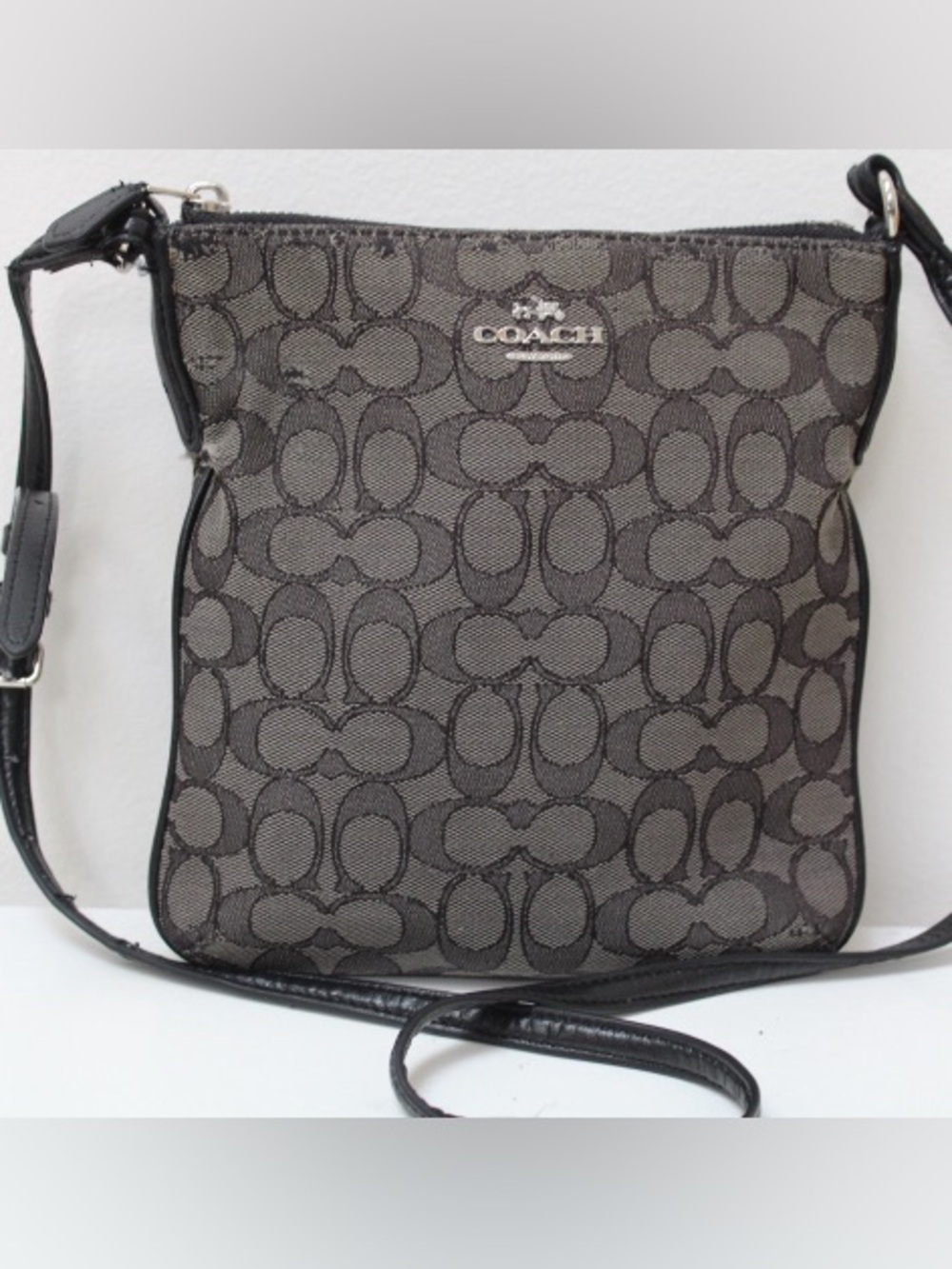 Coach signature logo cross body bag